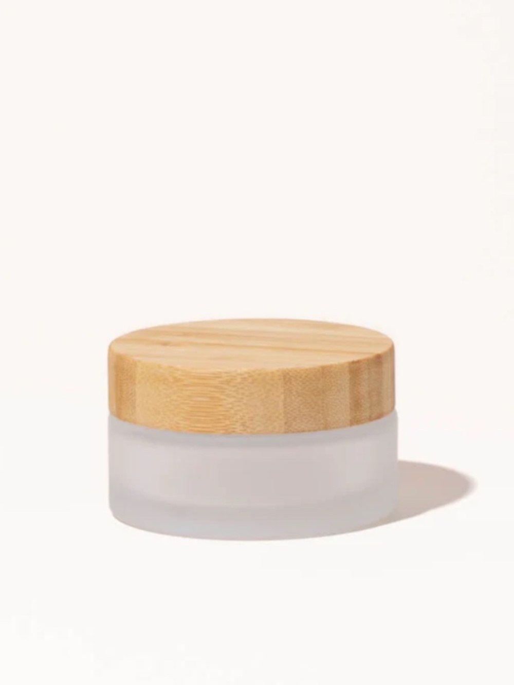 *Pack of 24* Makesy New 3.4oz / 100ml frosted glass & bamboo jar - Sold as Set